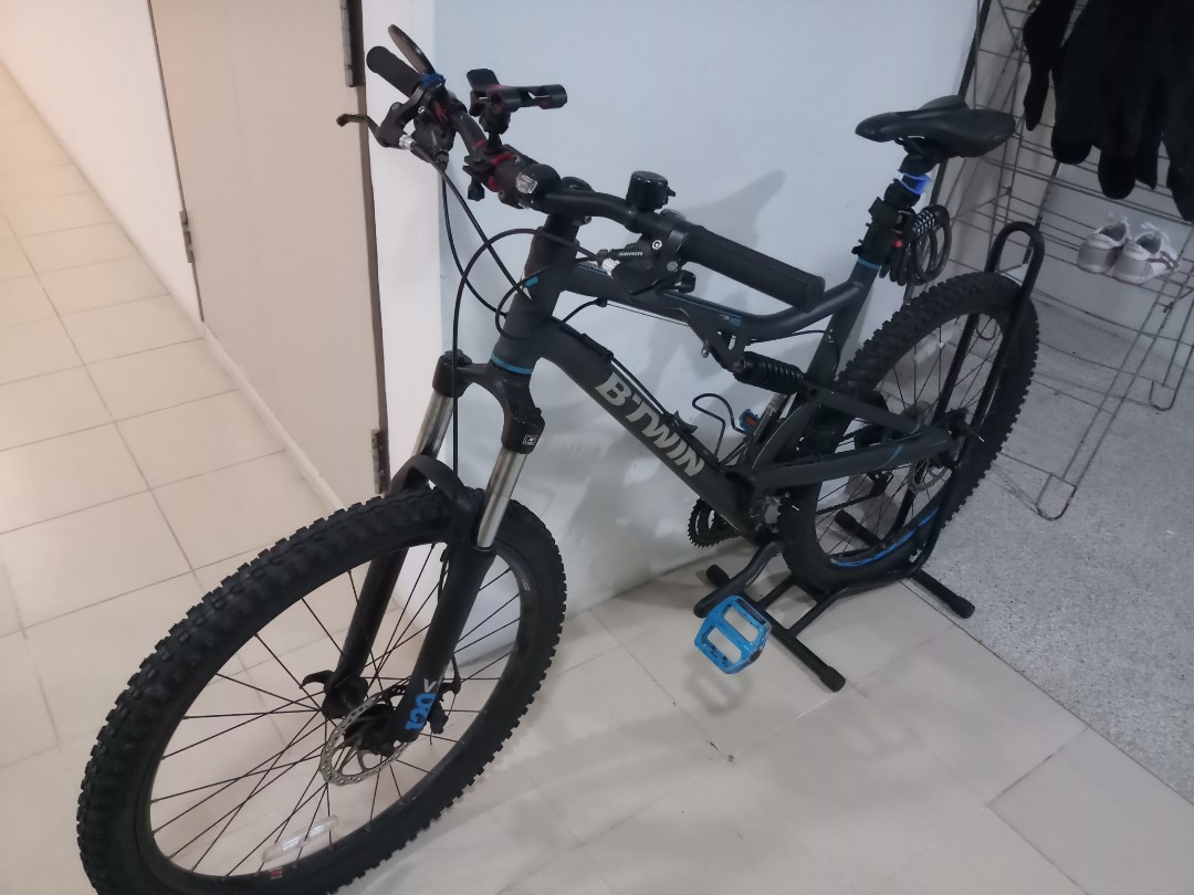 Btwin double suspension sale