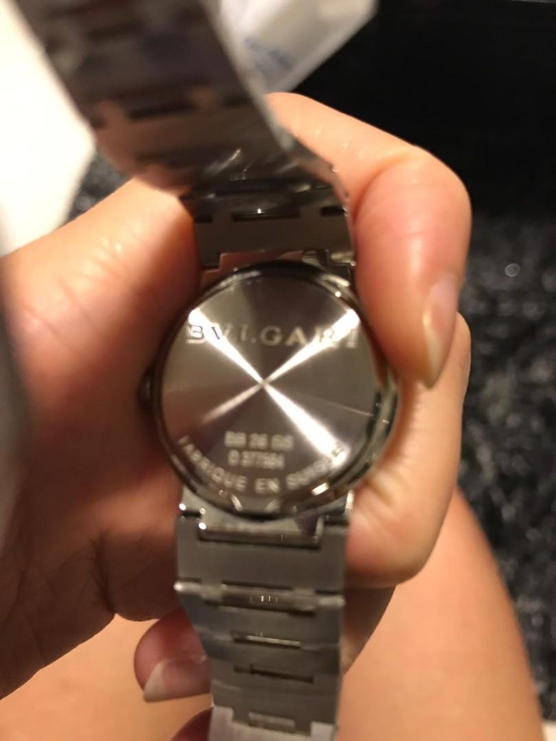 Bvlgari watch with box and paper