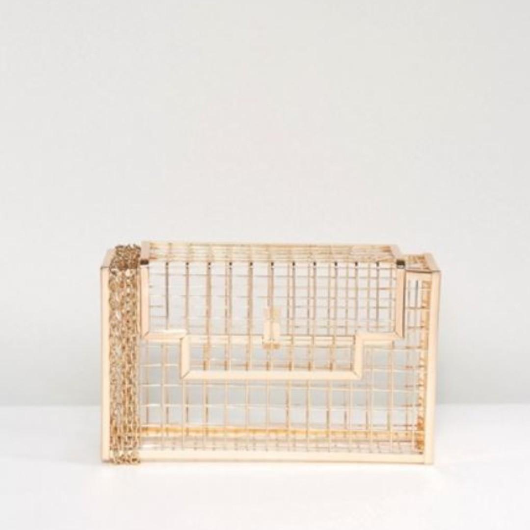 cage clutch bag