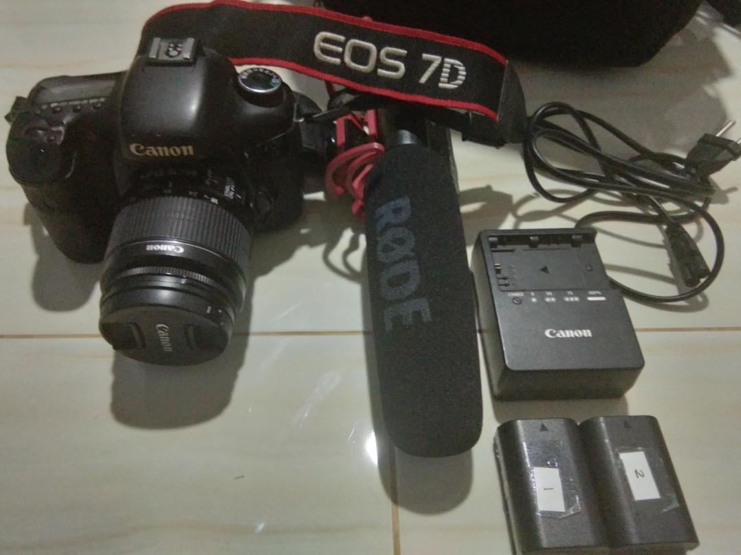 canon eos 7d bonus mic rode tas kamera