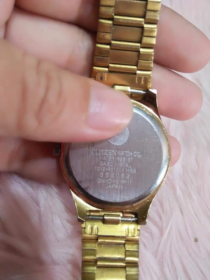 Citizen watch co water shop resist base metal 1012