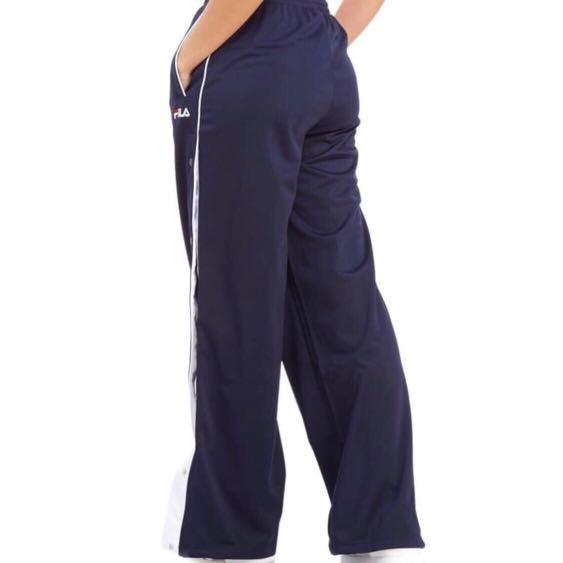morfine tong of FILA popper pants (Navy), Women's Fashion, Clothes on Carousell