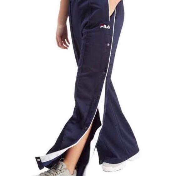 morfine tong of FILA popper pants (Navy), Women's Fashion, Clothes on Carousell