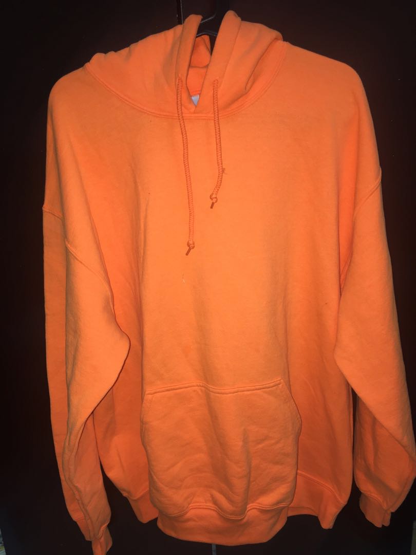plain orange hoodie