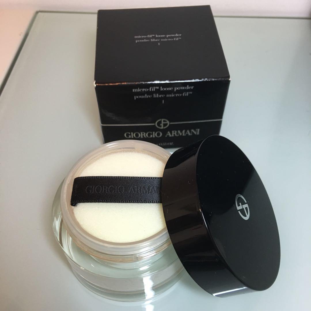 armani micro fil loose powder