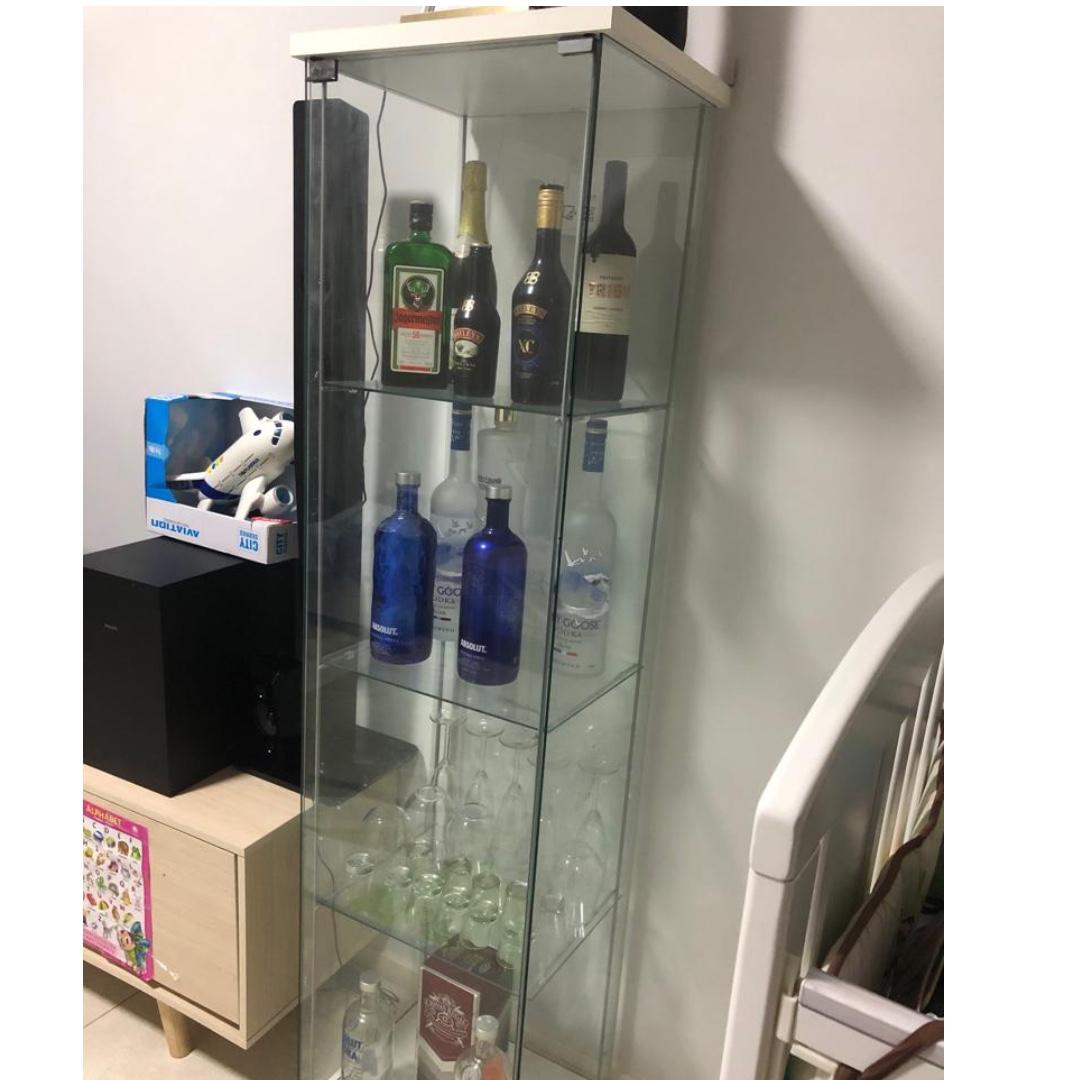 Glass Cabinet Bar Furniture Shelves Drawers On Carousell
