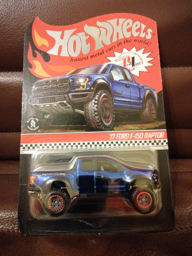 Hot Wheels '17 Ford F-150 Raptor Red Line Club RLC, Hobbies & Toys,  Collectibles & Memorabilia, Vintage Collectibles on Carousell