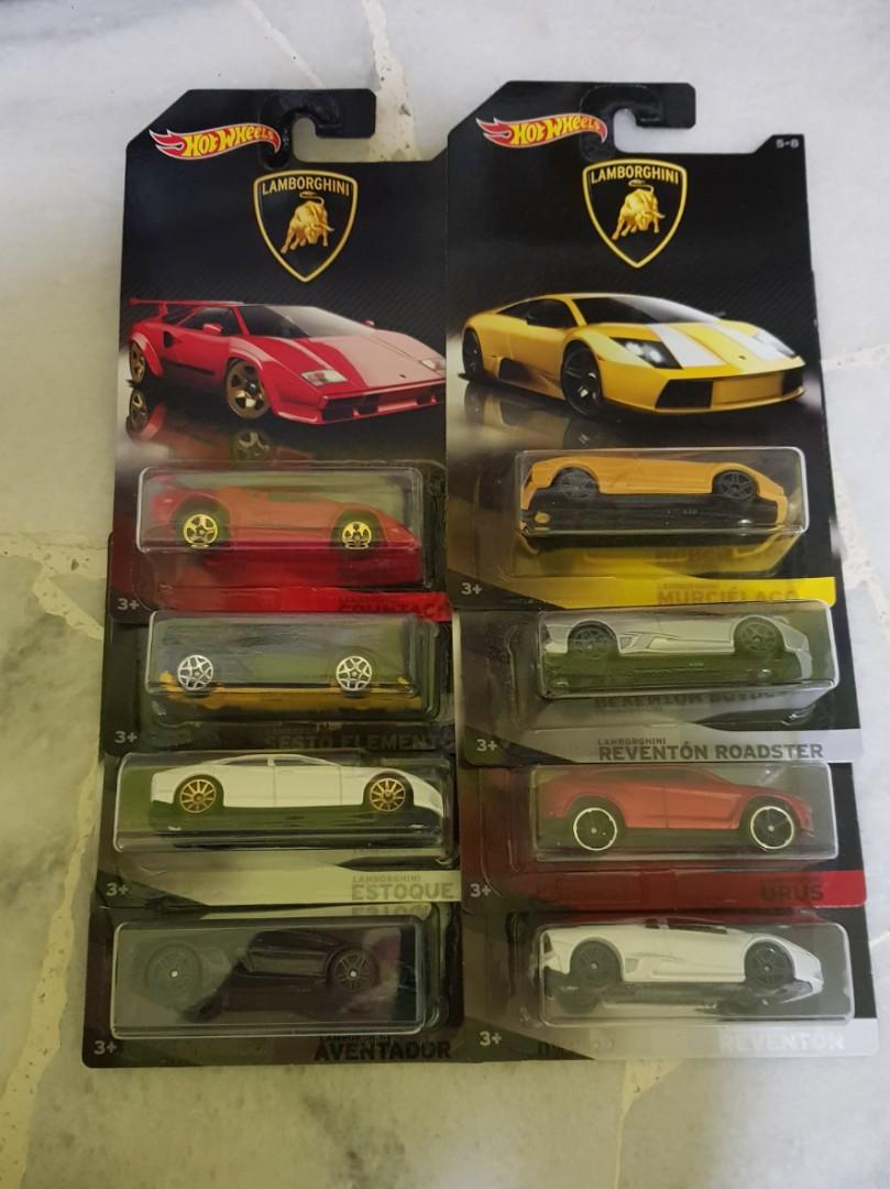 hot wheels lamborghini set of 8