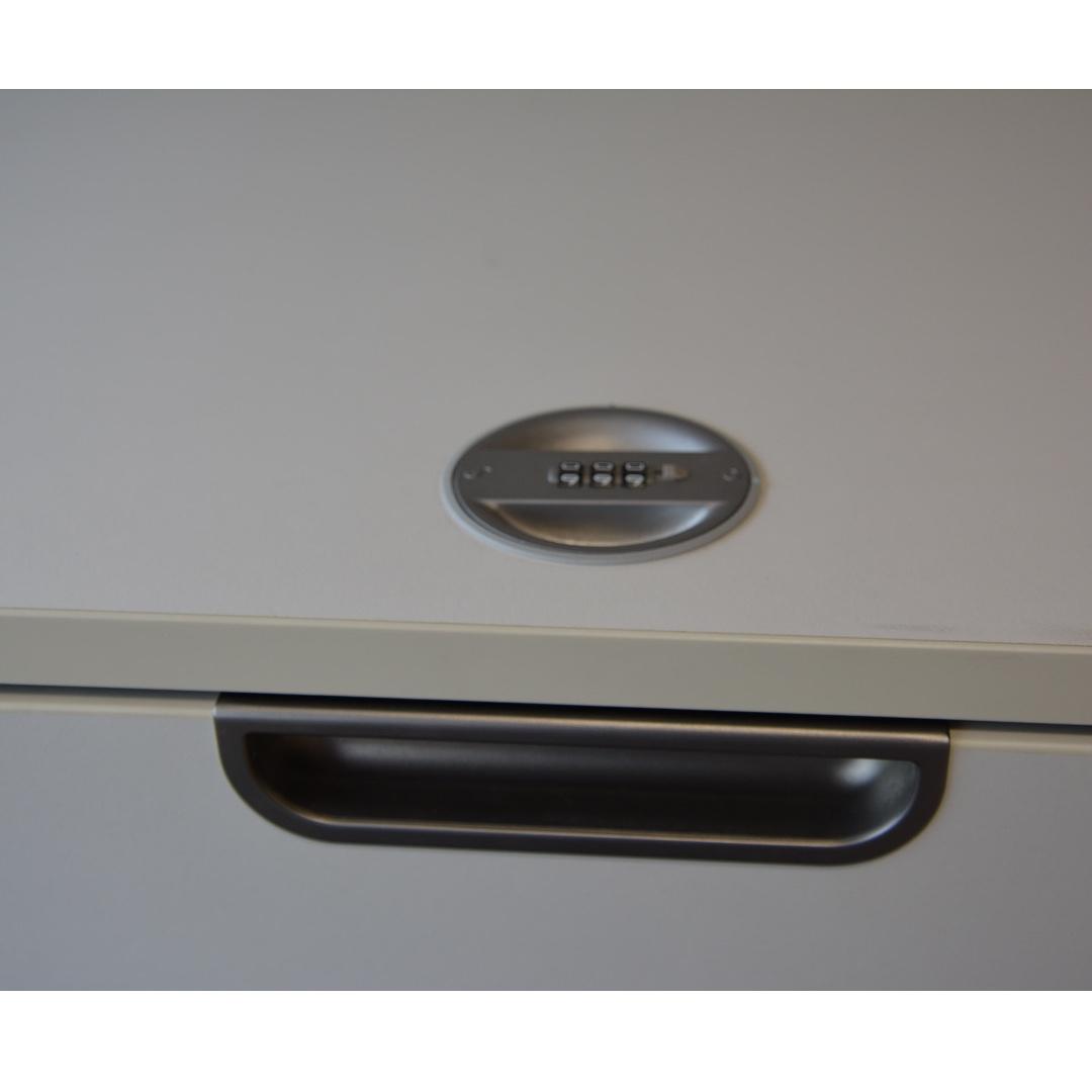IKEA Galant Three Drawer Lockable Filing in White, Furniture