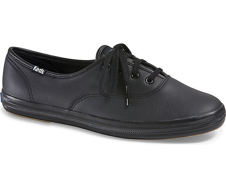 KEDS Champion Originals Leather Black Size 6 Women s Fashion