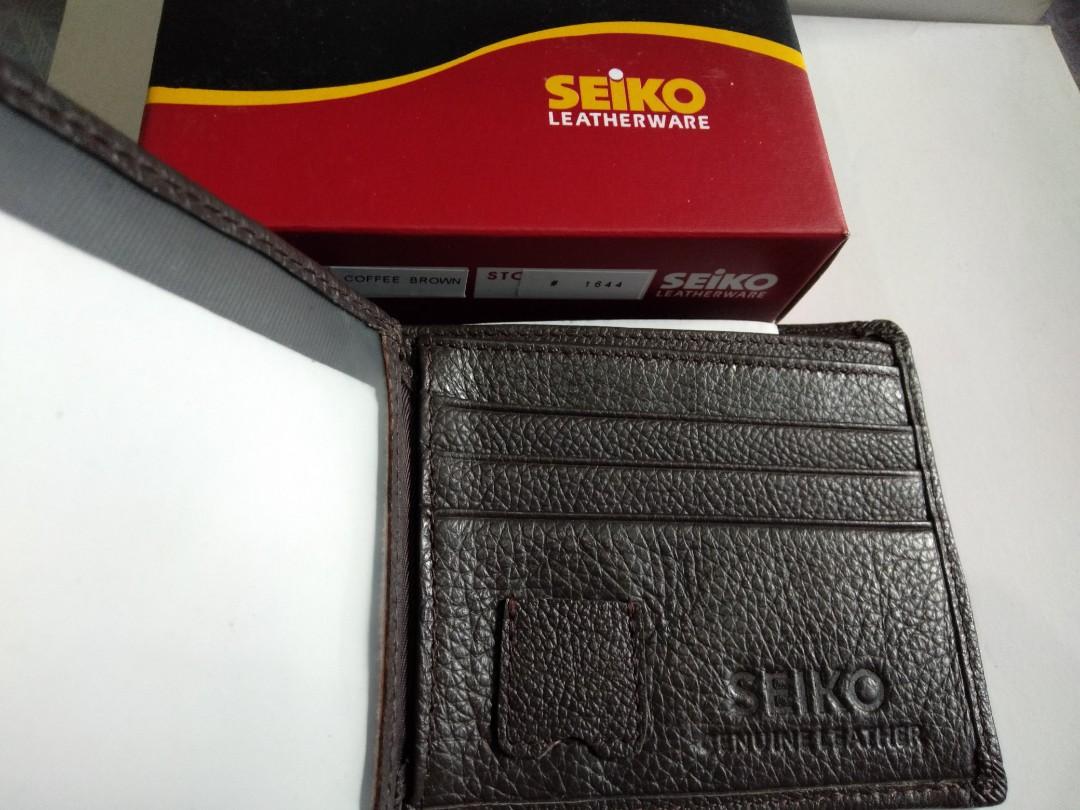Leather Seiko wallet, Men's Fashion, Watches & Accessories, Wallets & Card  Holders on Carousell