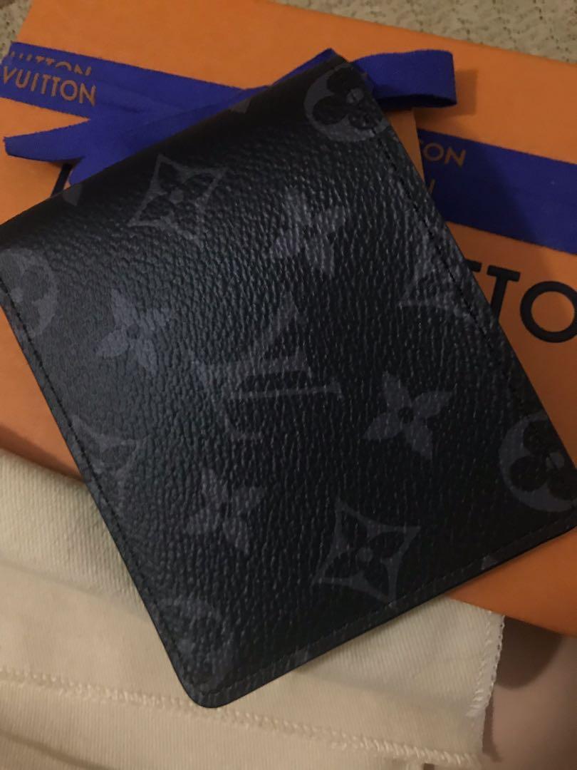 Louis Vuitton Marco Monogram Eclipse Canvas Wallet with Hachiko