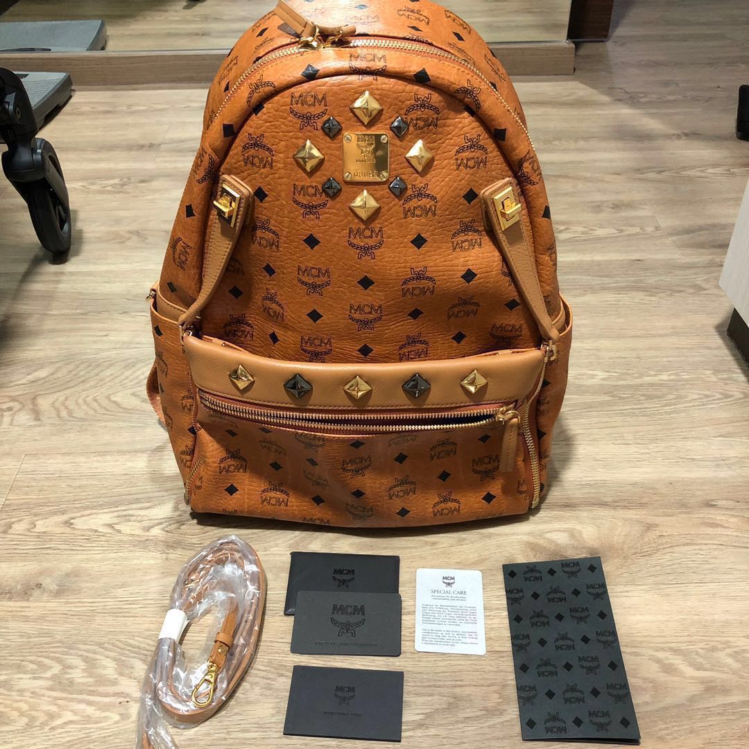 Mcm dual stark backpack store medium