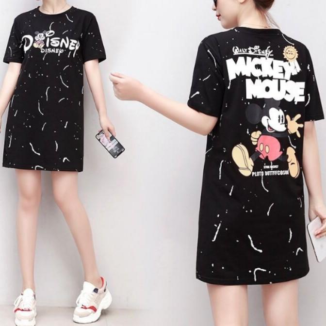 Mickey Mouse Dress 1 White M Size Left Women S Fashion