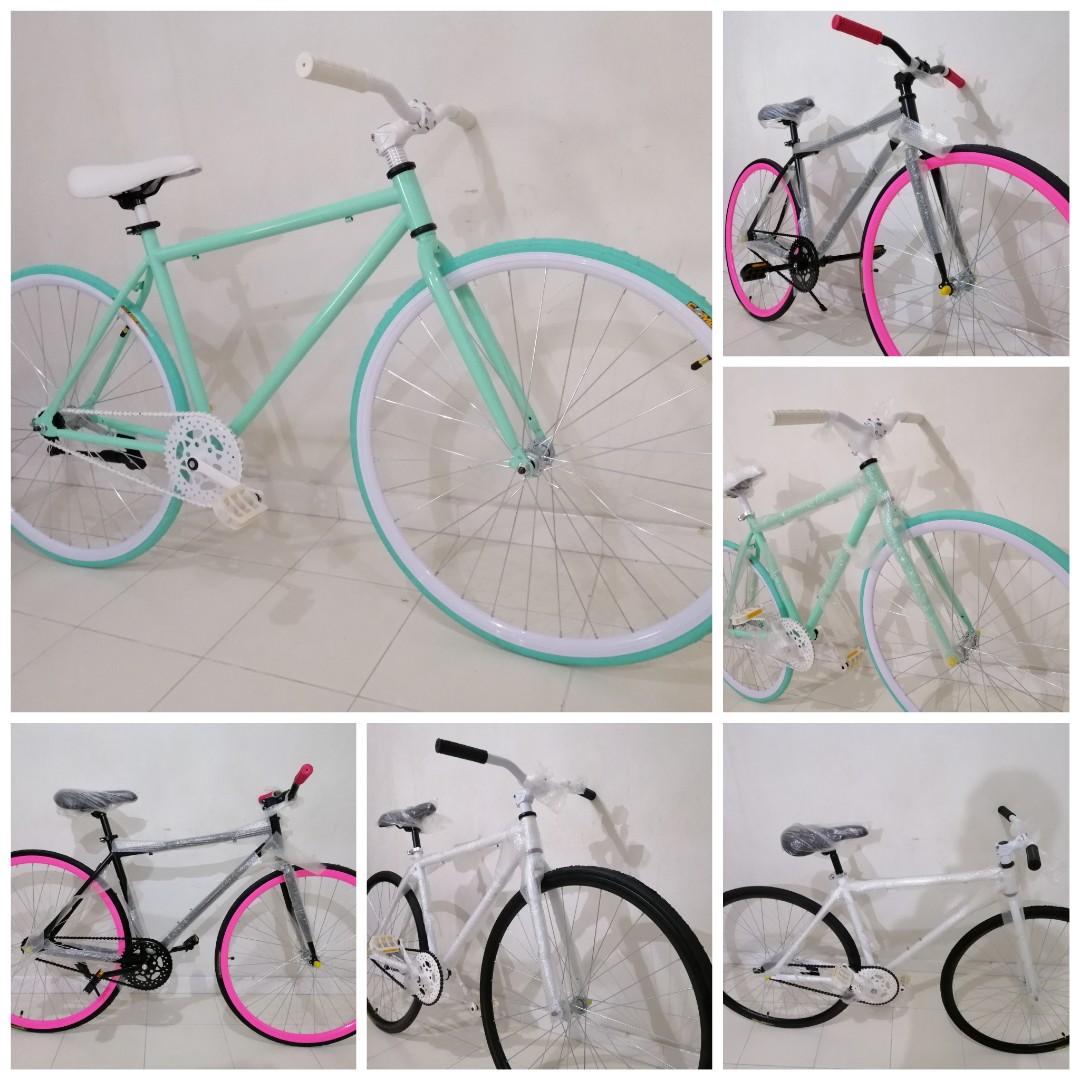 white fixie bike