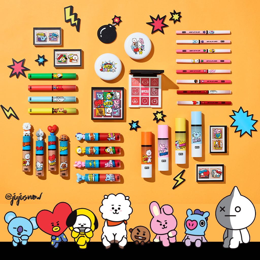 New Vt Cosmetics X Bt21 Art In Makeup Bts Health Beauty Makeup On Carousell