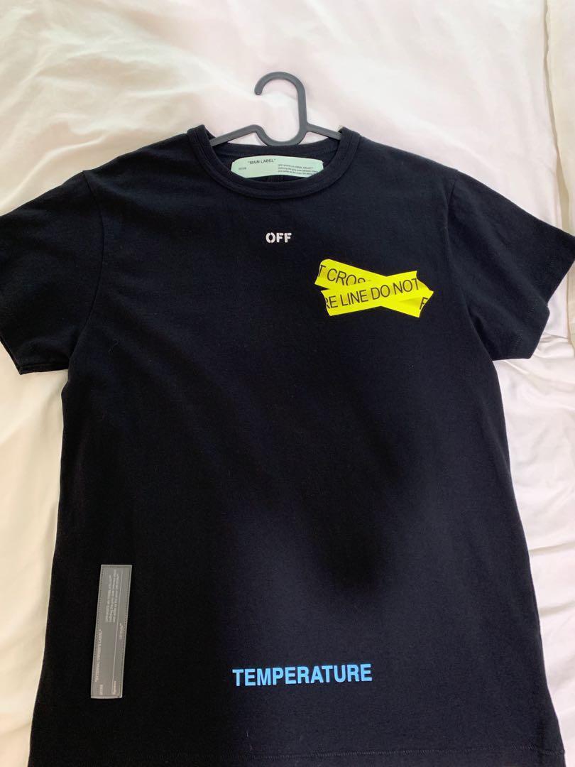 off white firetape tee