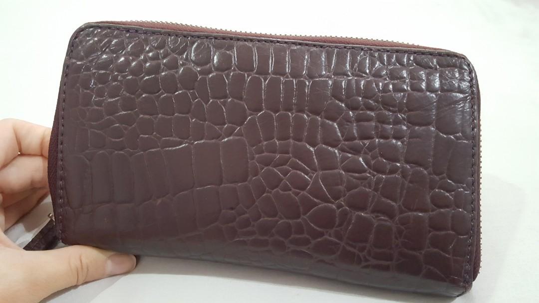 clarks leather wallet
