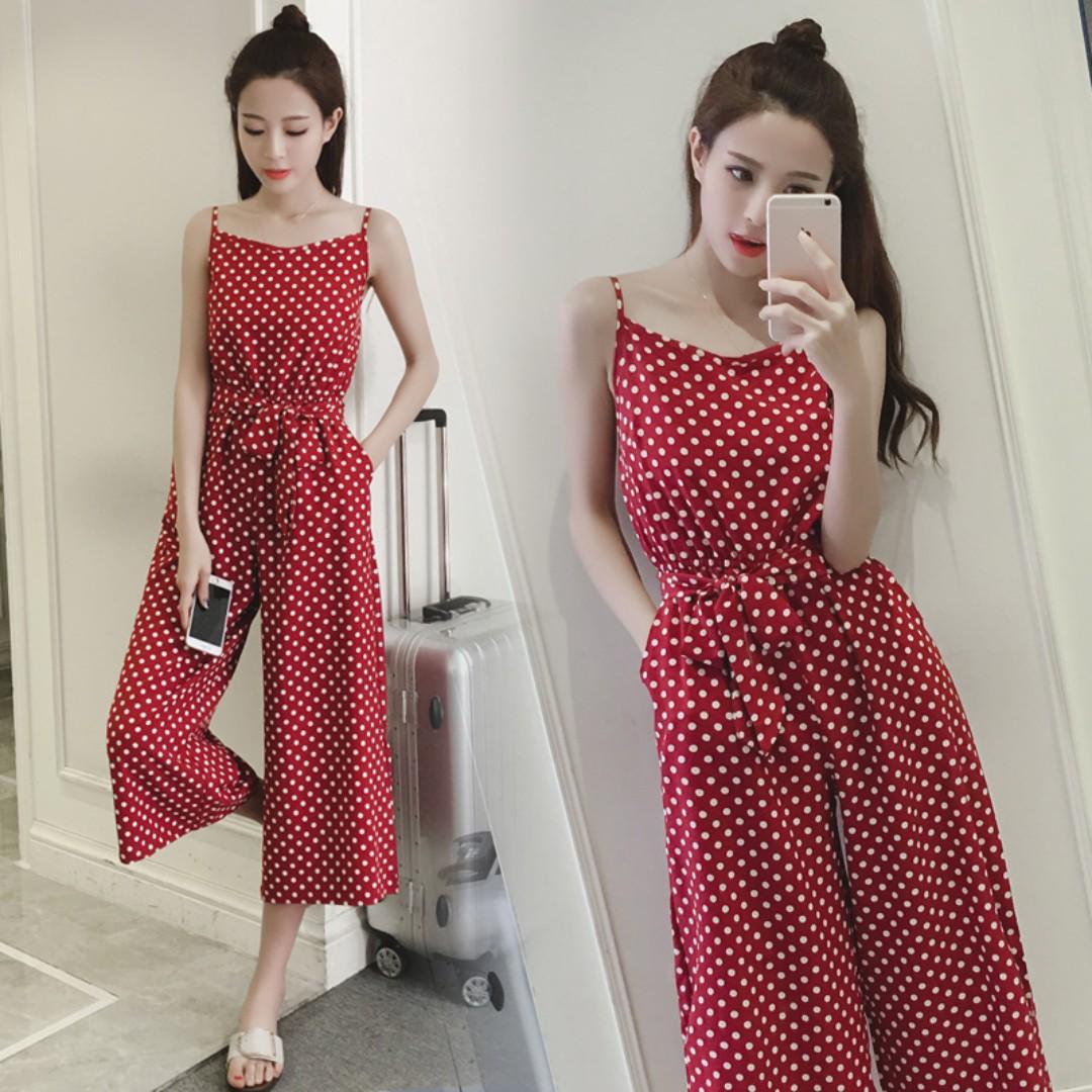 jumpsuit red colour