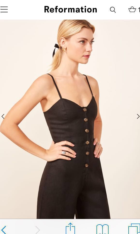 Reformation top torta jumpsuit