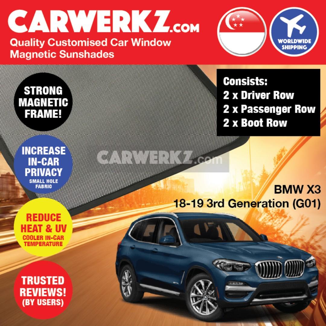 Sg Best Bmw X3 2018 2019 3rd Generation G01 Customised Germany Luxury Mid Size Suv Window Magnetic Sunshades Car Accessories Accessories On Carousell