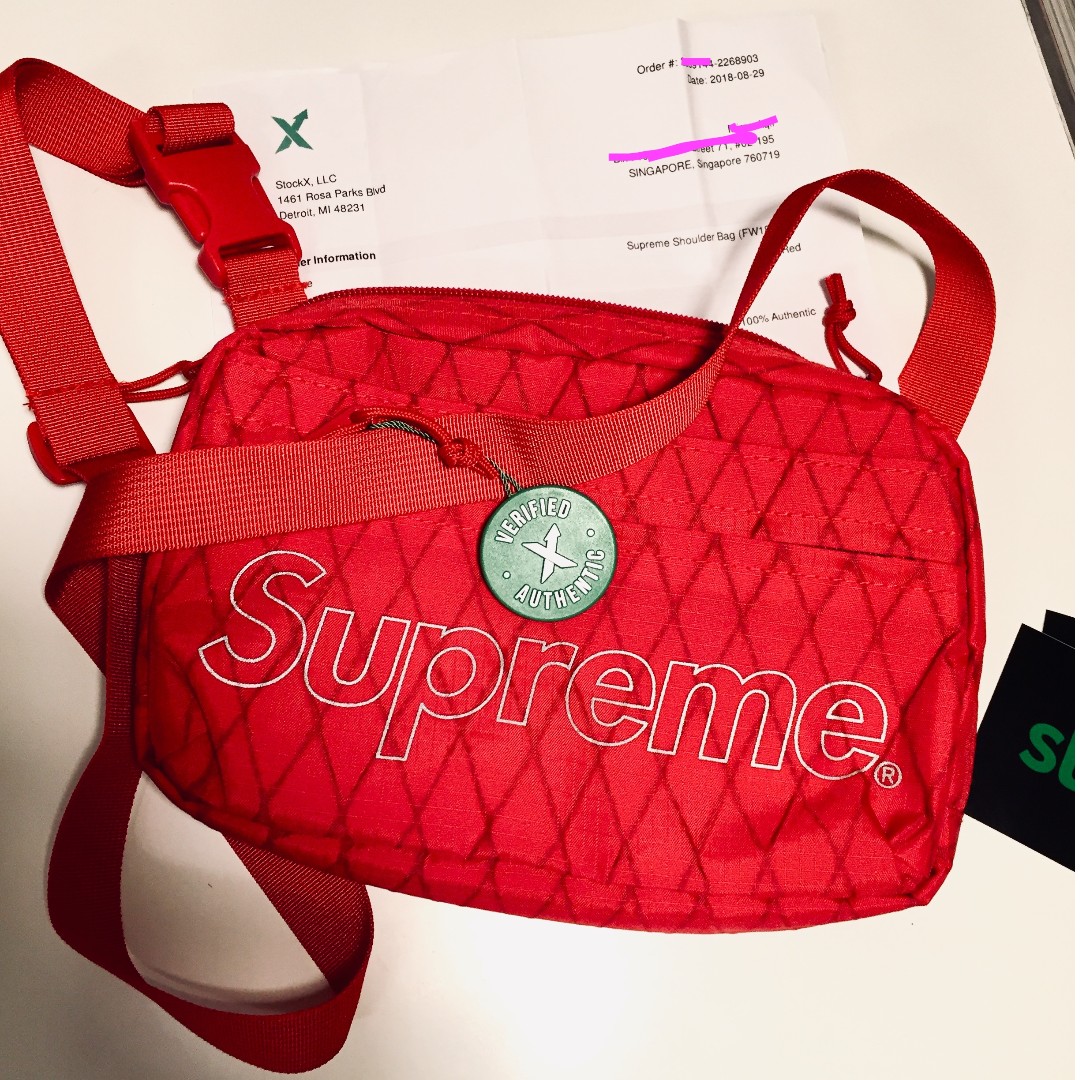 supreme fw18 shoulder bag fake