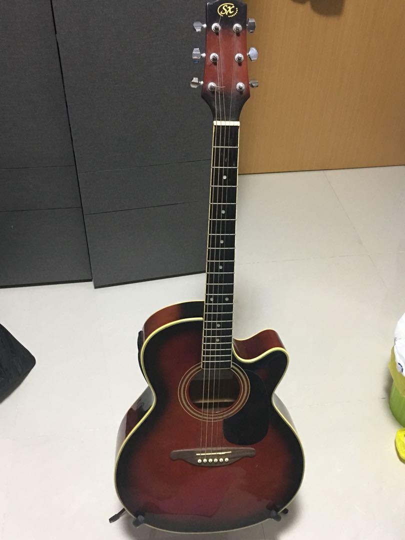 Sx Acoustic Guitar - Sx Acoustic Guitar Eag1k Vs Music Media Music Instruments On Carousell