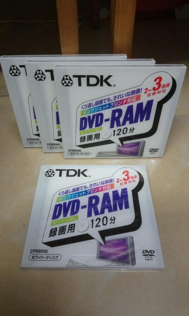 TDK~DVD-RAM, 家庭電器, 電視& 其他娛樂, 藍光及播放器- Carousell