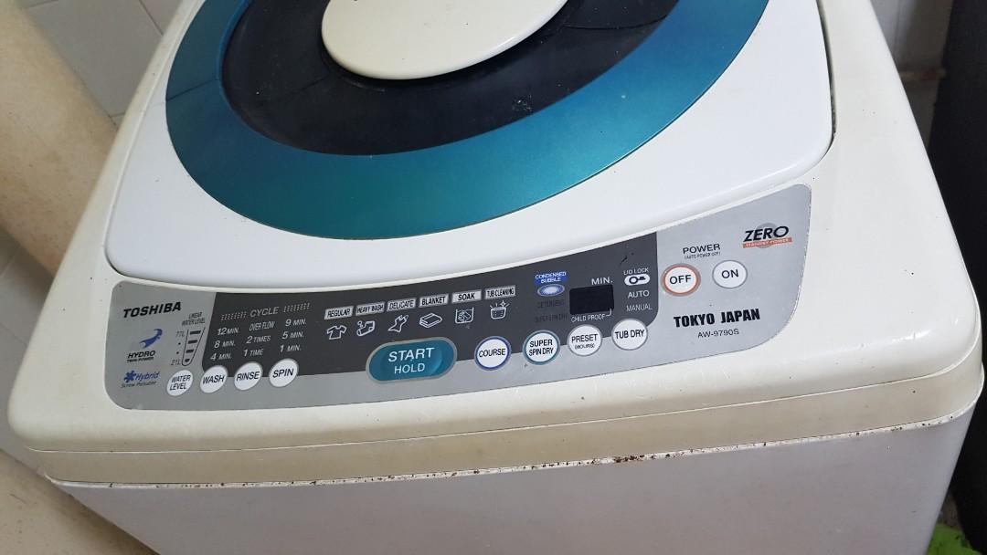 Toshiba Washing Machine AW9790S, TV & Home Appliances, Washing