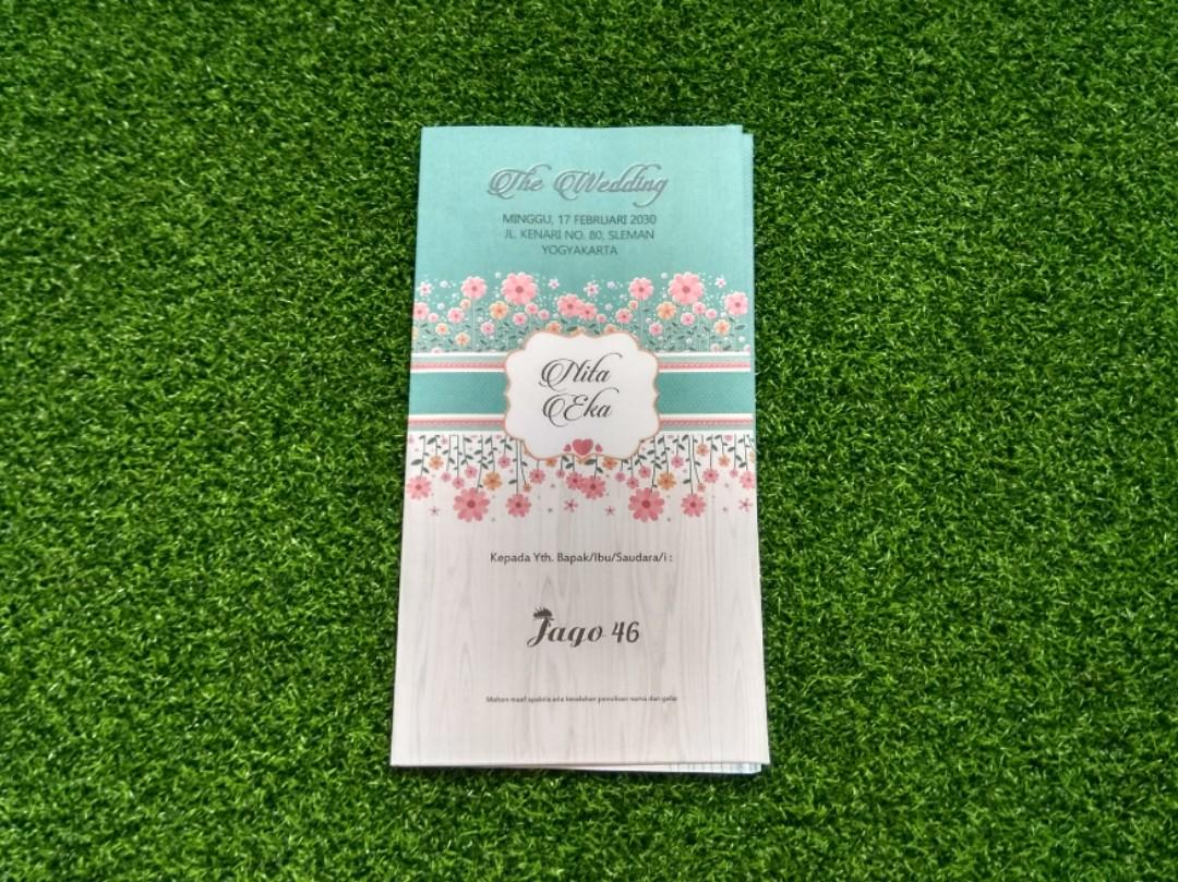 Undangan Pernikahan Ja46 Desain Kerajinan Tangan Barang