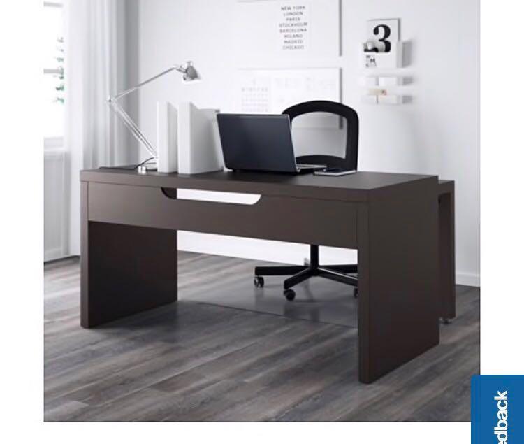 Work table ikea malm desk, Furniture & Home Living, Furniture, Tables