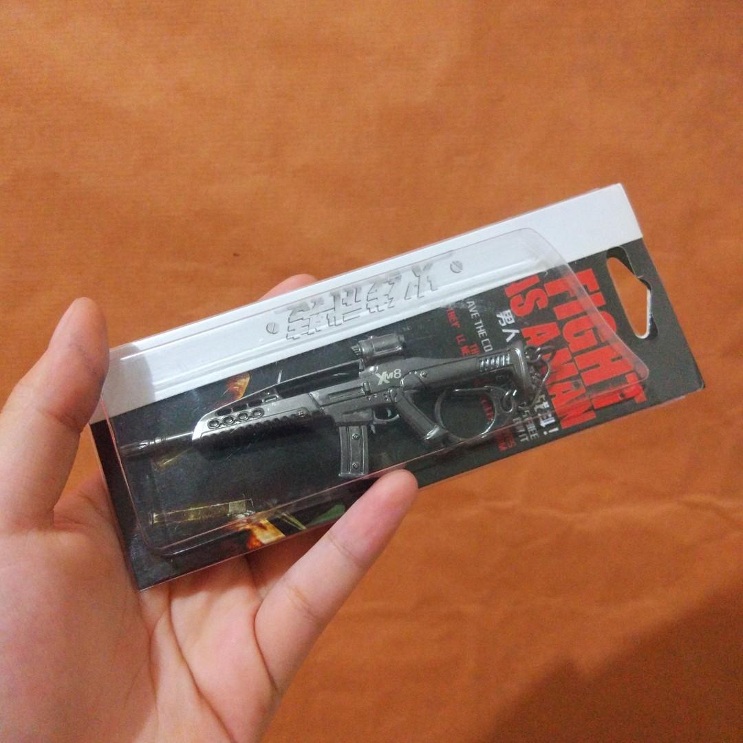 Xm8 Fire Arm Keychain Gantungan Kunci Senjata Api Toys