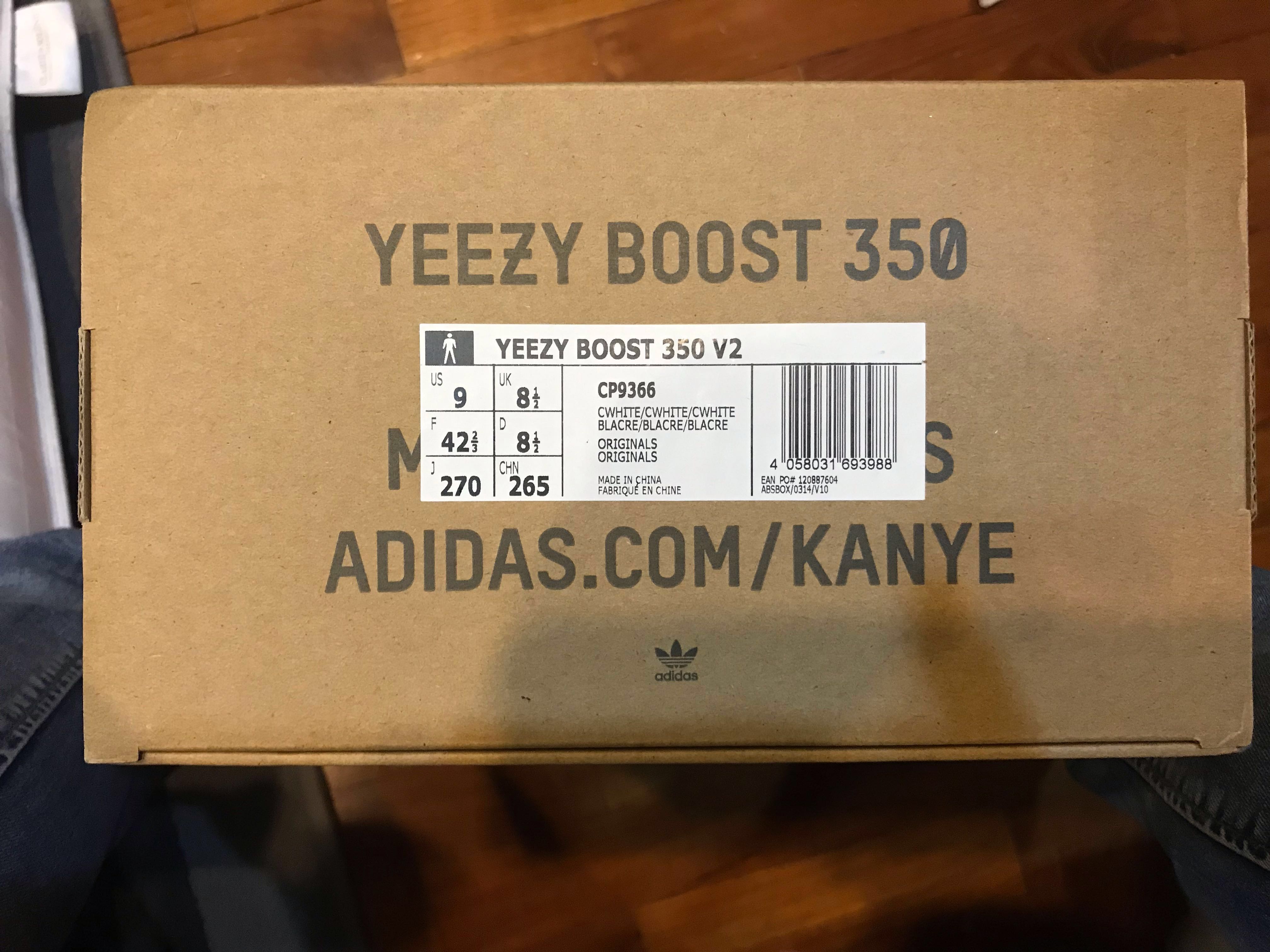 yeezy triple white size 4