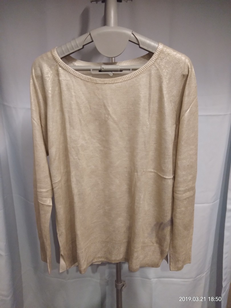 Zahni Sequins Long Sleeve Top - Mocha main image 1