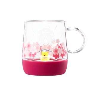 2019 Cherry blossom LED bear glass 355ml