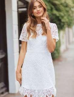 Ori forever new white lace dress