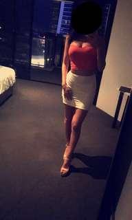 Kookai White Skirt - Price Negotiable- WORN ONCE
