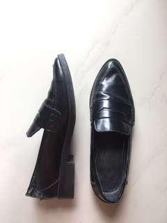 Glossy Black Mark & Spencer Loafer