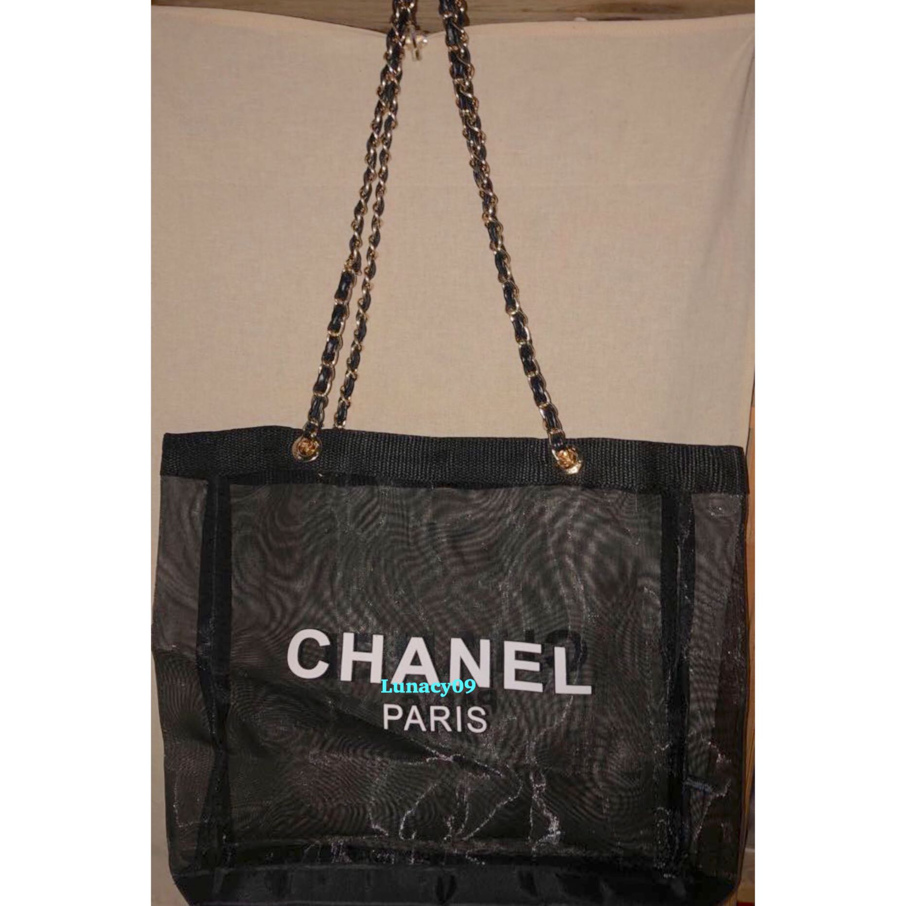 chanel mesh tote bag