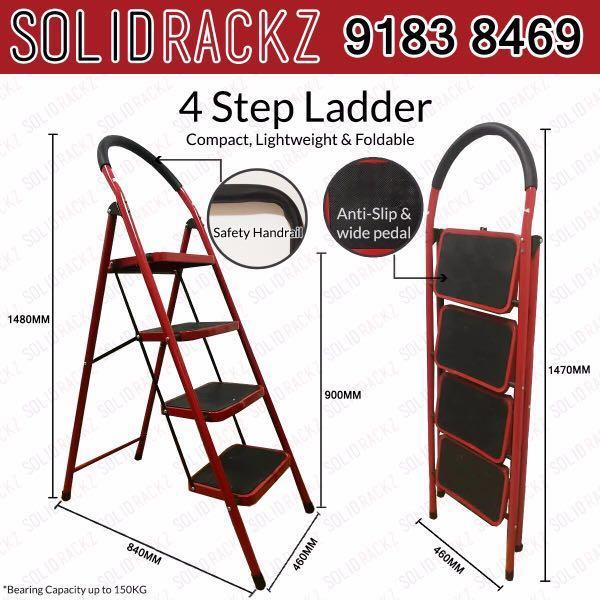 4 Steps Solid Ladder Premium Furniture Others On Carousell