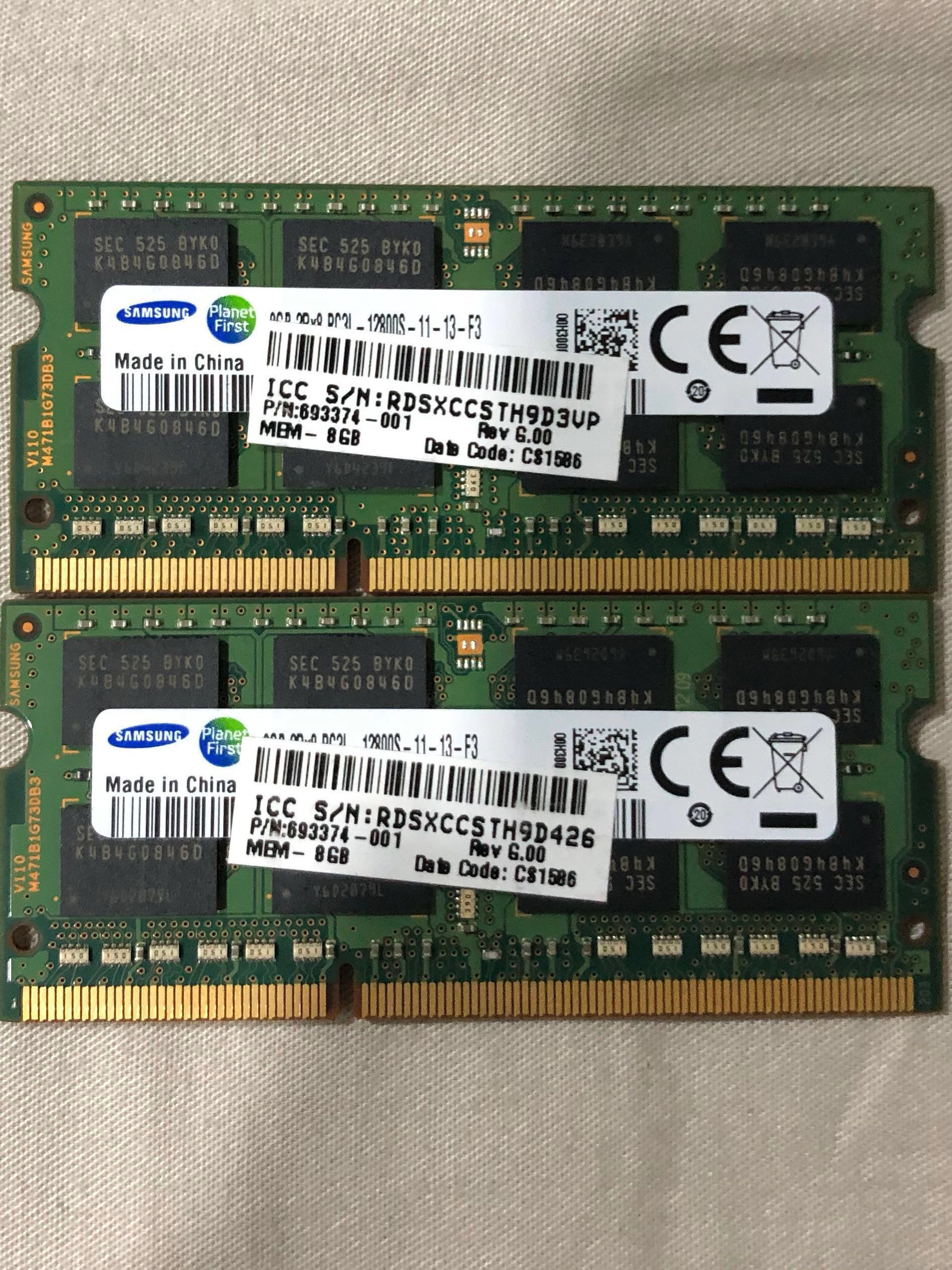 8gb Ddr3 Samsung Laptop Ram Electronics Computer Parts Accessories On Carousell