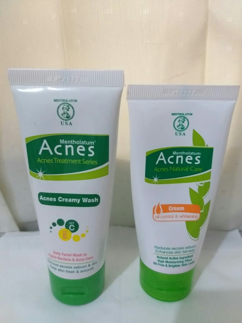 Acnes Creamy Wash 50g Acnes Cream Oil Control Whitening 40g Kesehatan Kecantikan Kulit Sabun Tubuh Di Carousell