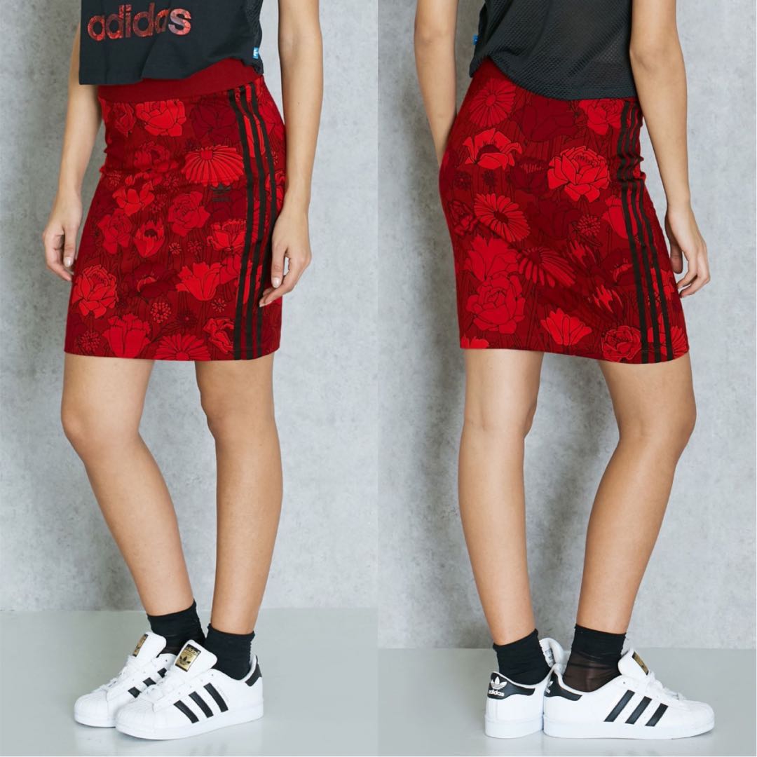 adidas three stripe skirt