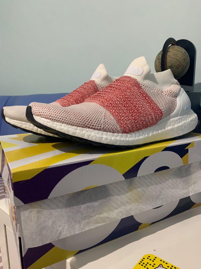 ultra boost laceless trace scarlet