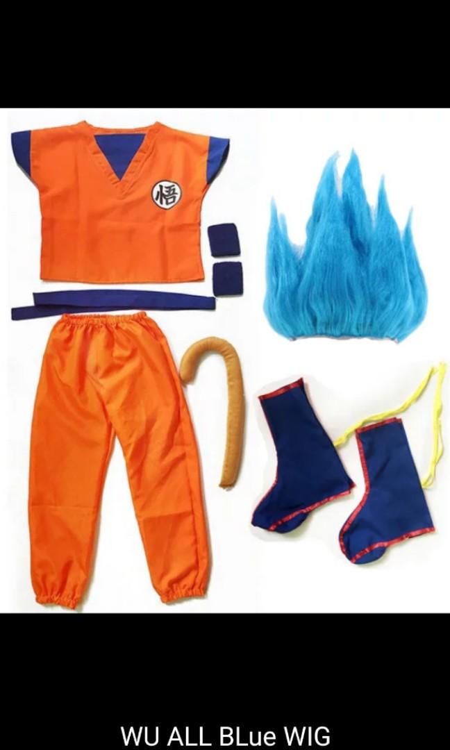 Adult Kid Dragon Ball Goku Costume Wu A B C D E F G H