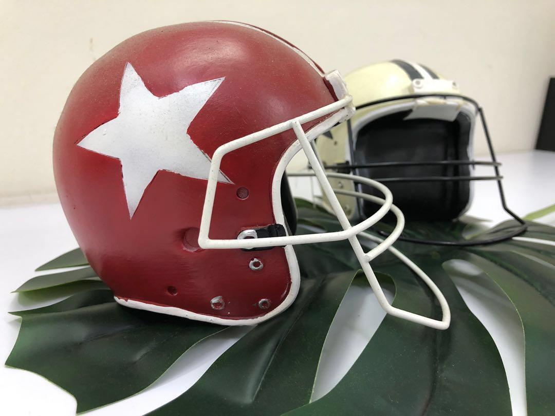 American Football Helmets 1 Pair For Decorative Only Hobbies