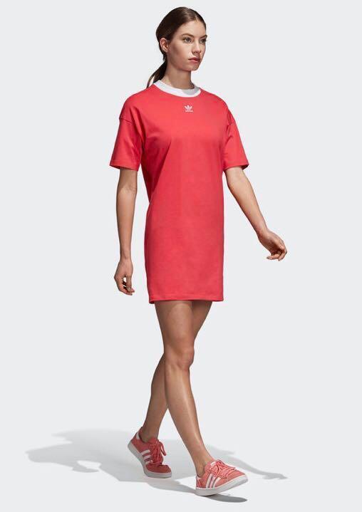 Red best sale dress adidas