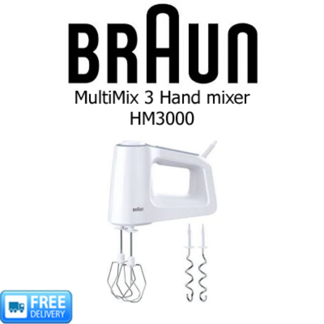 BRAUN MultiMix 3 Hand Mixer, HM 3000, TV & Home Appliances, Kitchen