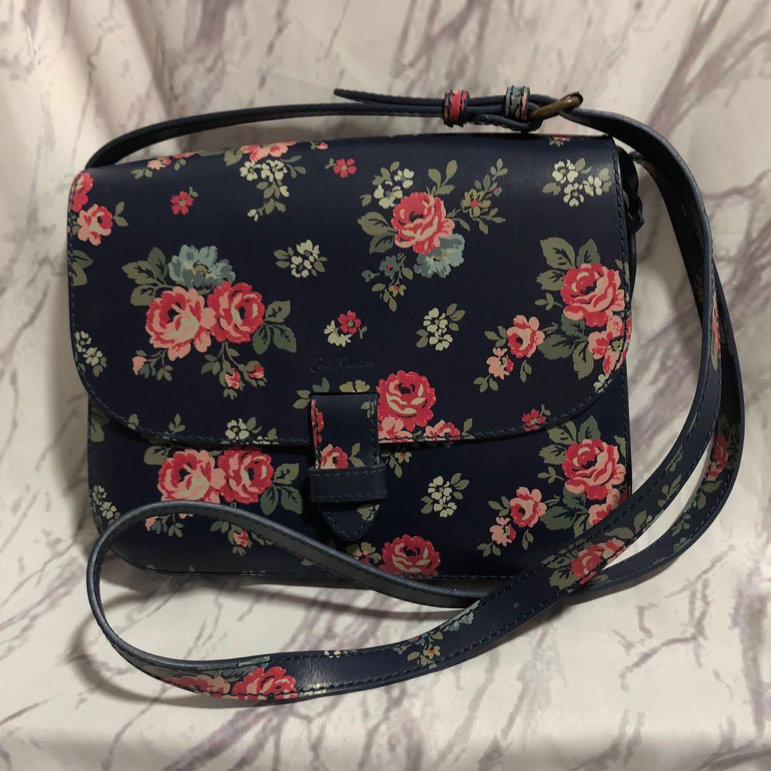 Cath Kidston Floral Leather Sling Bag 