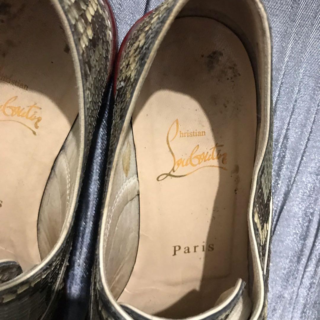 CHRISTIAN LOUBOUTIN Alfred Python Oxfords Women s Fashion Footwear Loafers on Carousell